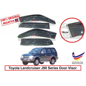 Toyota Landcruiser Prado J90 Series 1996-2002 AG Door Visor Air Press Wind Deflector (Extra Big 16cm Width)